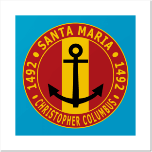 Santa Maria - Christopher Columbus Posters and Art